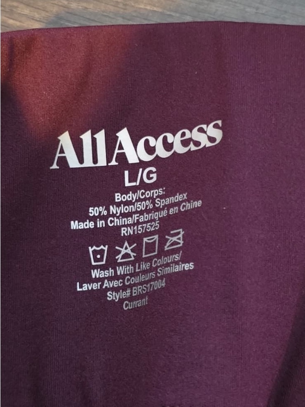 ALL ACCESS Burgundy High-Waist Leggings - Picture 9 of 16